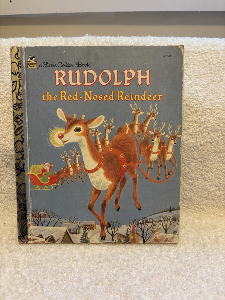 Vintage 1985 Rudolph The Red Nosed Reindeer Little Golden Book Children’s Book
