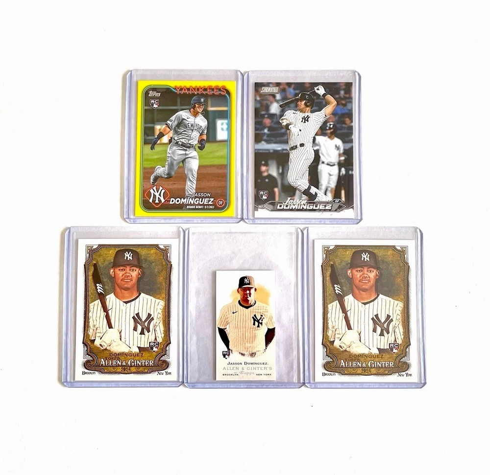 Jasson Dominguez Rookie Card Lot Of 5 Rc - New York Yankees