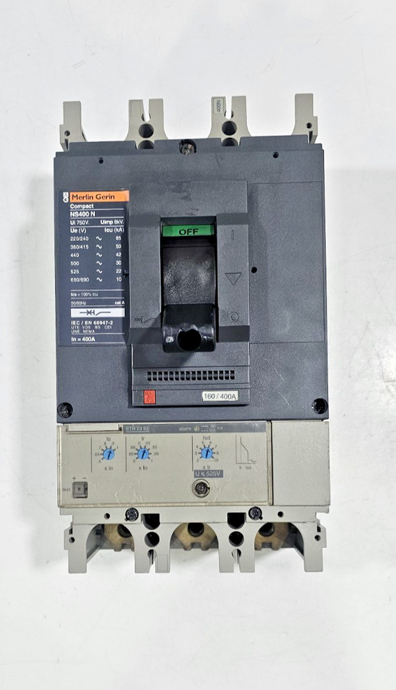 Merlin Gerin Compact Ns400 N Circuit Breaker 160/400A 3 Pole 42Ka 660V Str 23 Se
