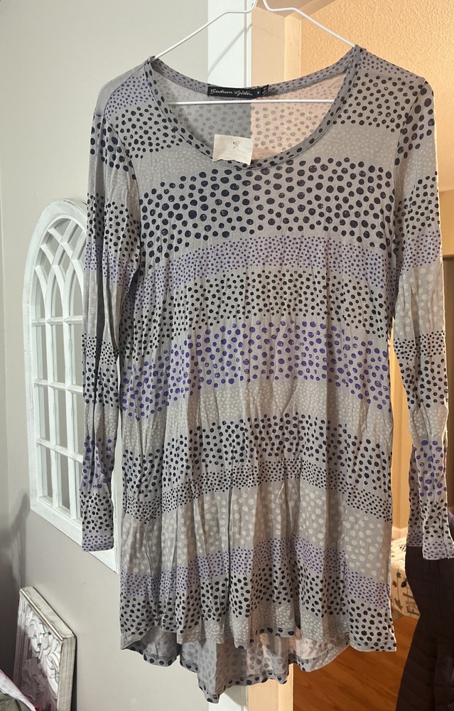 Gudrun Sjoden Glimmer sz S lyocell tunic top blouse NWT