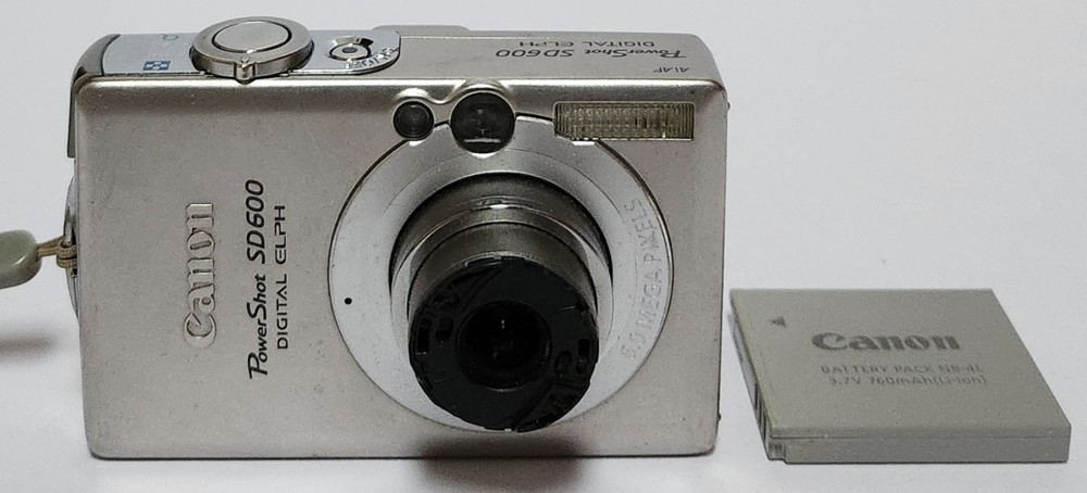 Canon PowerShot SD600 Digital ELPH 6.0MP Digital Camera Lens Error For Repair