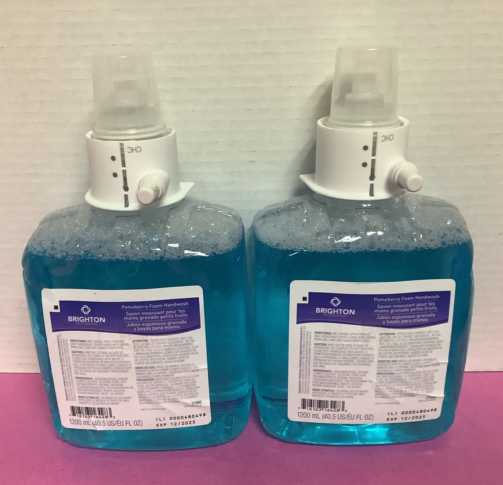 Brighton 21900 Pomeberry Foam Handwash Refill 2x1200ml Dispenser