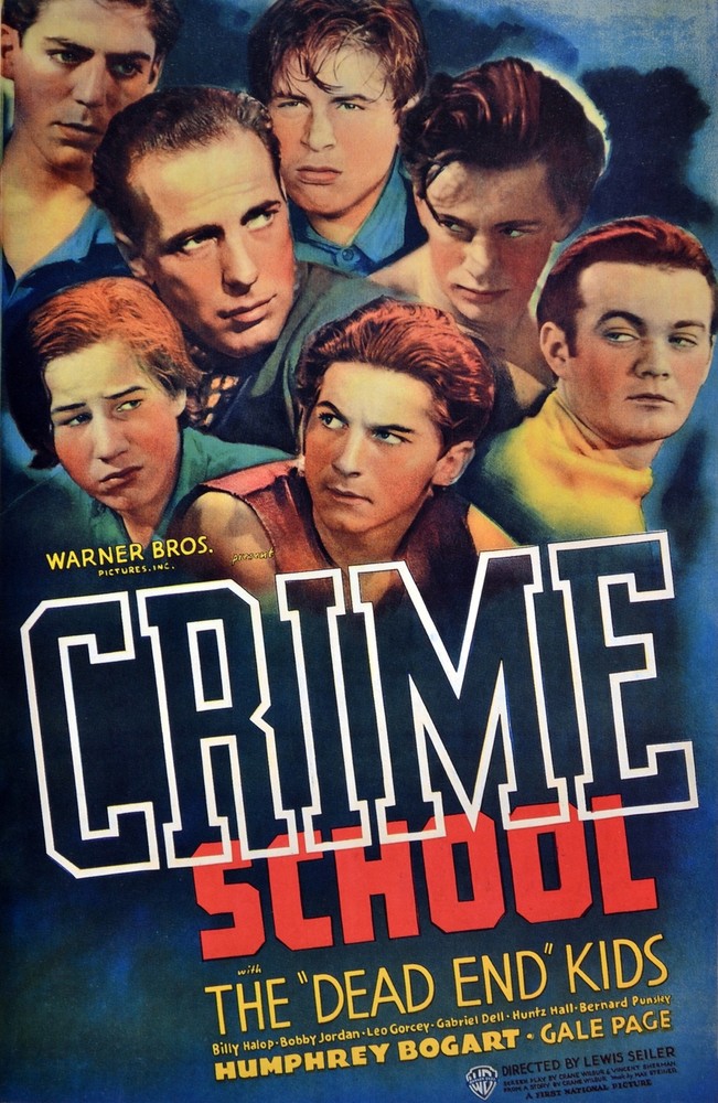 Crime school Dead End. Movie Decorative Ad Poster. Home Graphic Art Design 4019