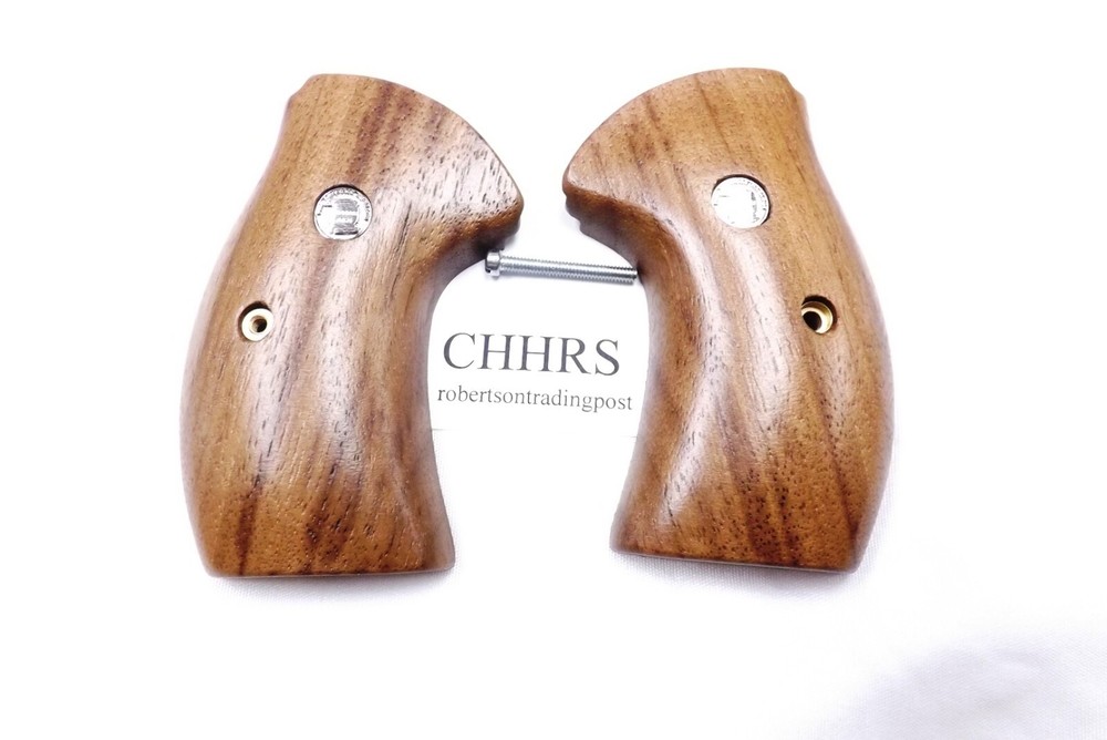 Herretts Walnut Combat Grips fit All Charter Arms Revolvers Walnut Shooting Ace-image