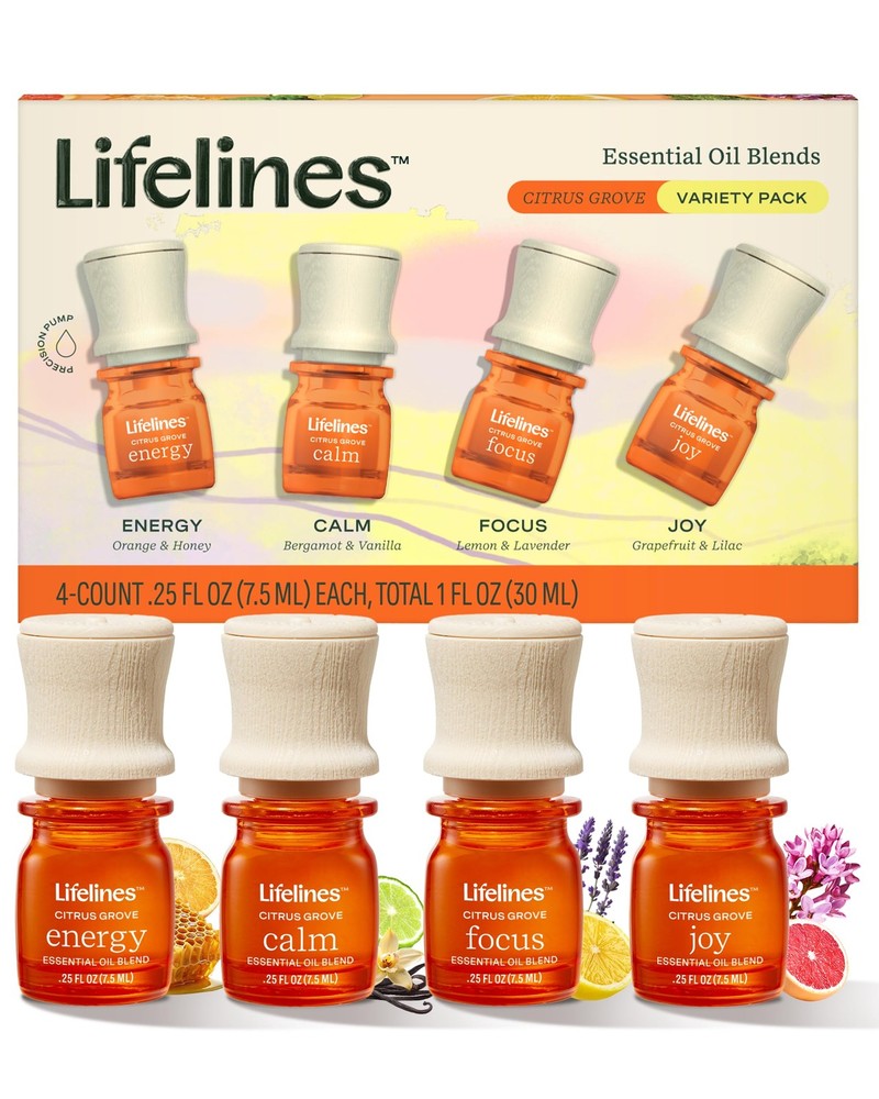 Lifelines Essential Oil Blend with Citrus Grove Aromas for Energy and Relaxation