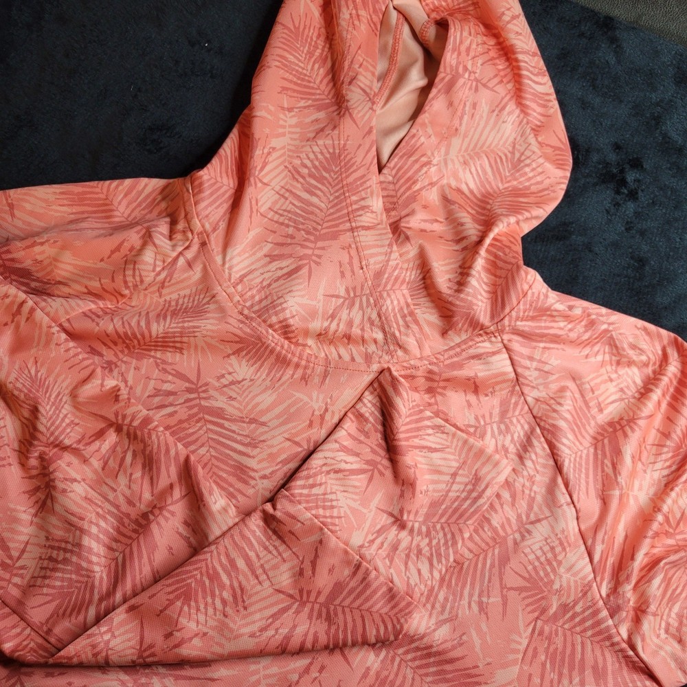 Kuhl Womens Pullover Hoodie Palm Leaf Print Lightweight Athletic Size M