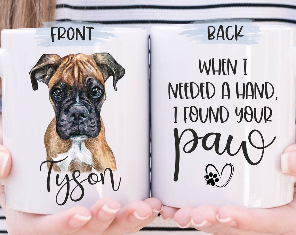Personalized Boxer Mug Custom Boxer Mug Boxer Owner Gift Boxer Mom Mug Boxer Dad