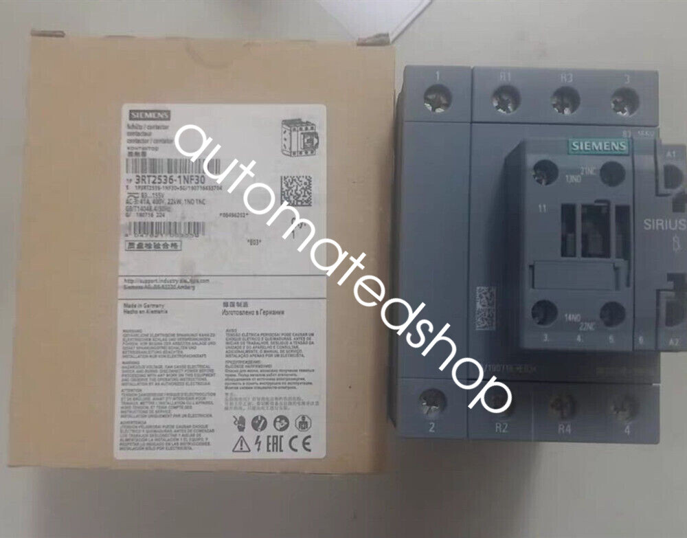 1Pcs New Siemens 3RT2536-1NF30 Contactor Shipping DHL or FedEX