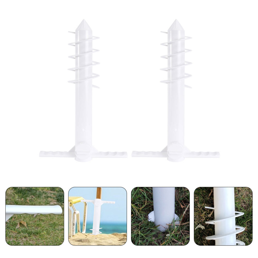 2Pcs Heavy-duty Wind-resistant No-Dig Ground Anchors for Picnics and Outdoor Activities with Sand Anchor Stability
