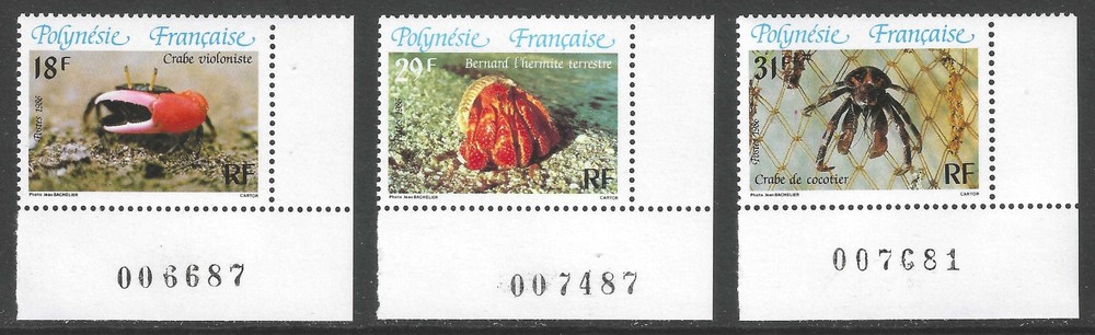 French Polynesia # 427 - 429 MNH PO Fresh Cmplt Set!  ('25 SCV $4.70)