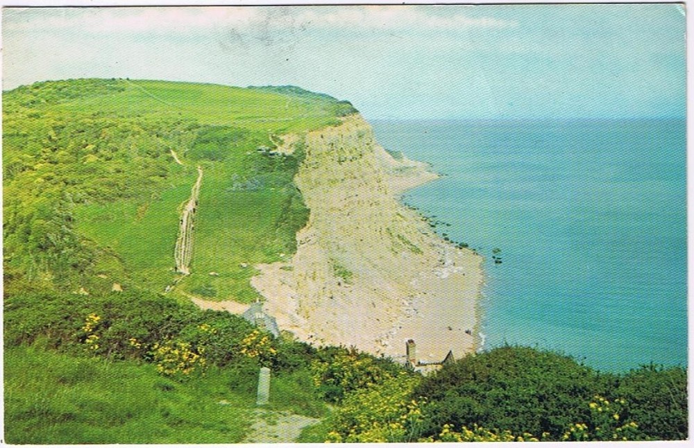 Postcard Ecclesbourne Cliffs Hastings Sussex England UK