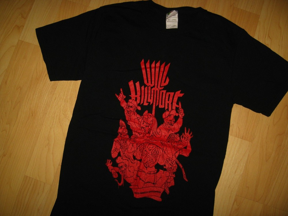 Will Killmore Band Tee - Death Metal Rock Music Concert Show Black T Shirt Small