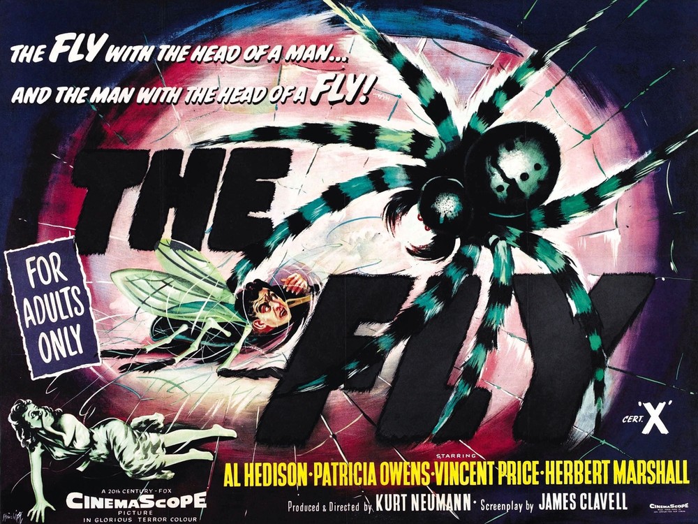 The Fly.Decorative Horror Movie POSTER.Graphic Art. Home Interior Design.2496