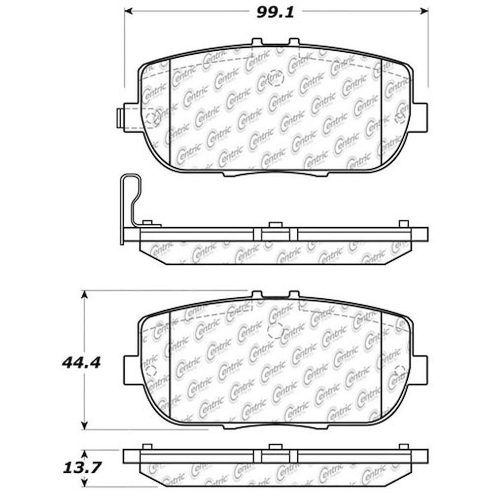 StopTech PosiQuiet Ceramic Brake Pads for 2006-2016 Mazda MX-5 Miata