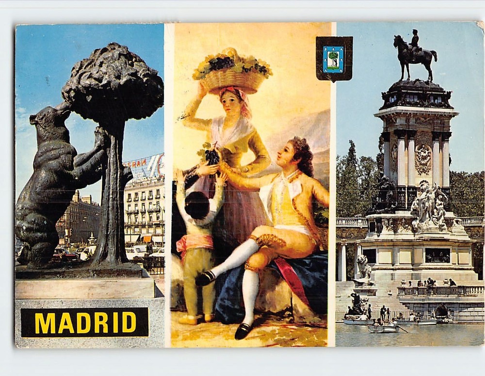 Postcard Scenes & Views Madrid Spain
