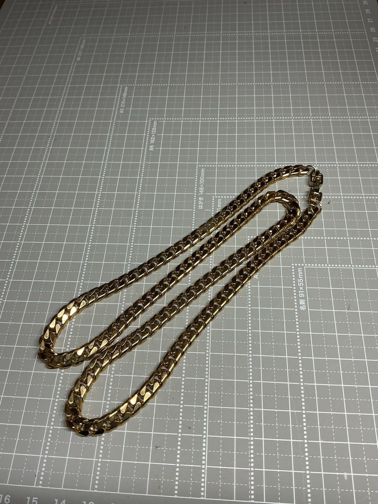 vintage givenchy gold tone chain necklace
