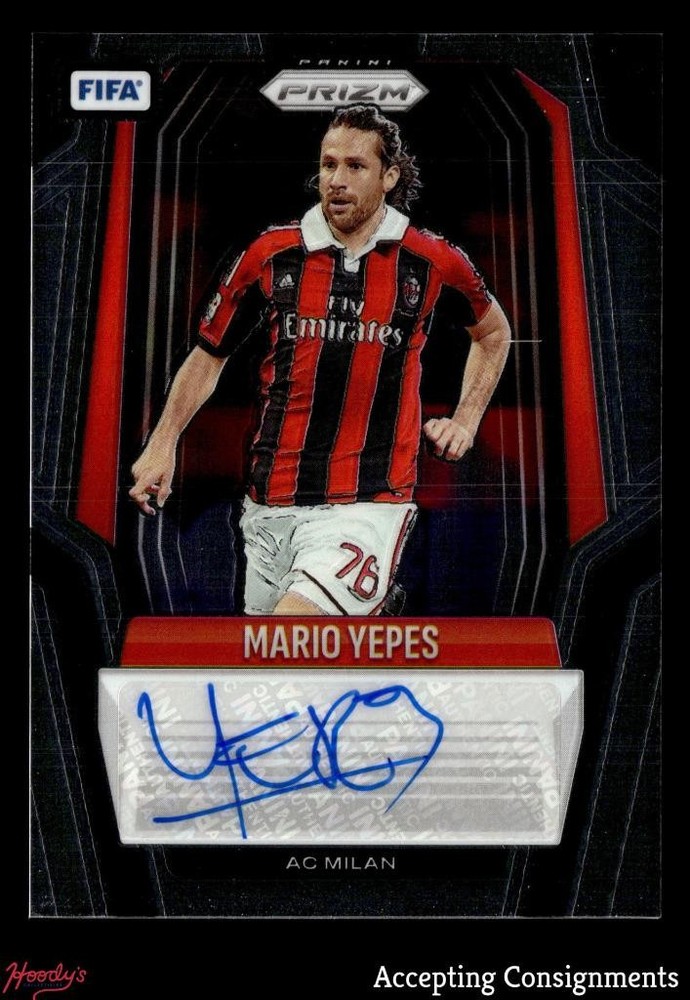2025-26 Panini Prizm FIFA Signatures #38 Mario Yepes AUTO AC MILANQuickest to Market for Consignment of Raw, Graded & Wax-image