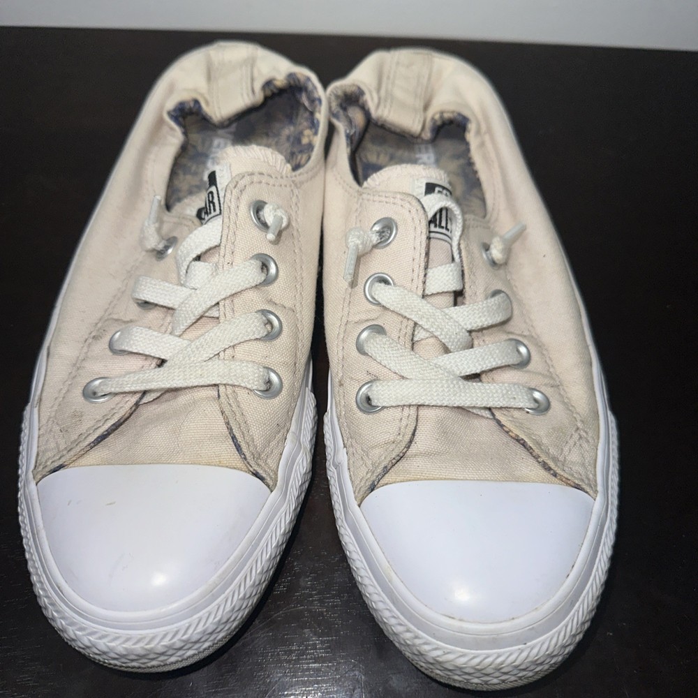 Converse All Star Chuck Taylor Shoreline Womens Shoes White Pink Low Top Size 9