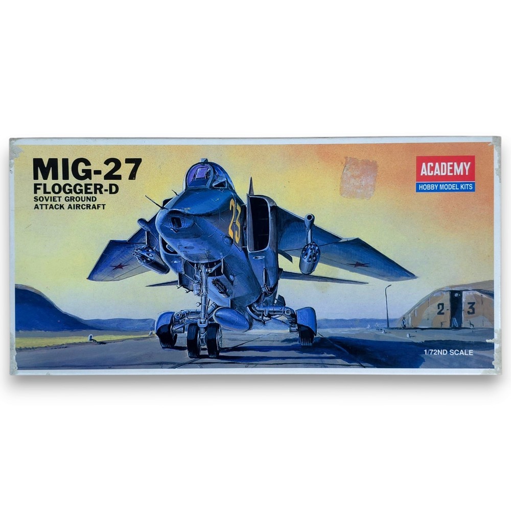 1996 Academy MiG-27 Flogger-D 1:72 Scale Kit #1654 ☆New Model Sealed In Box*☆