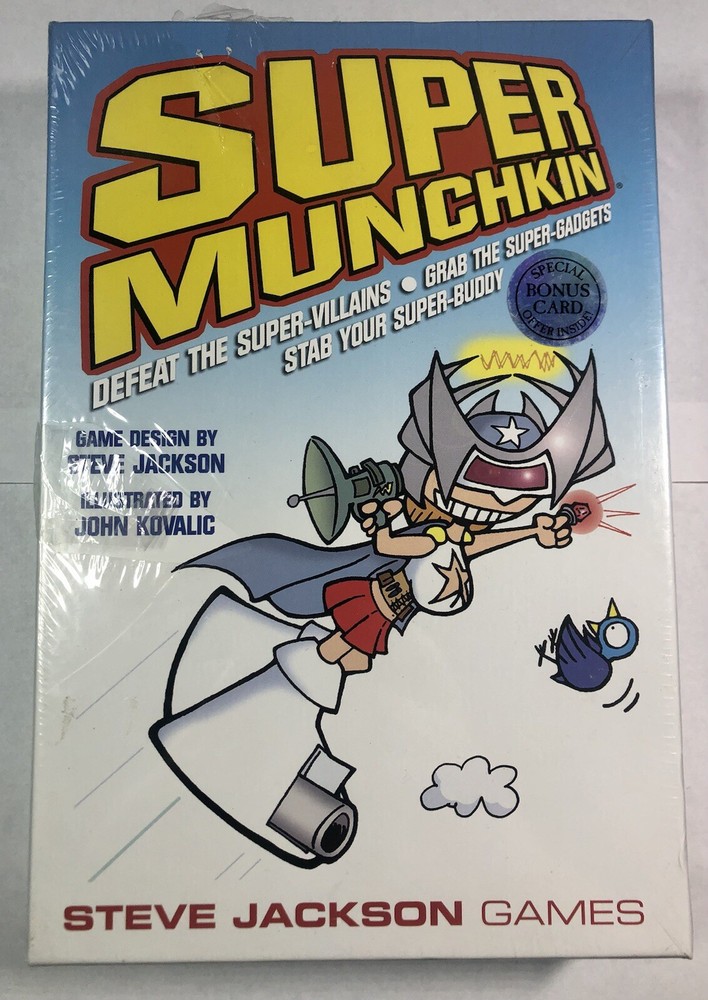 Super Munchkin Card Game Steve Jackson 1st Edition 7th Printing 2012 Sealed