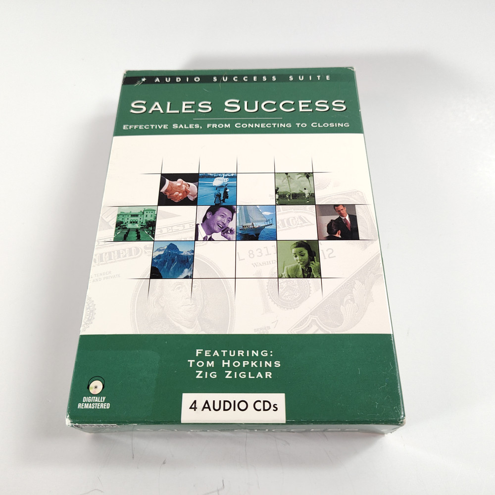 Sales Success Motivational Sales Training 4 AUDIO CDs From Connecting to Closing