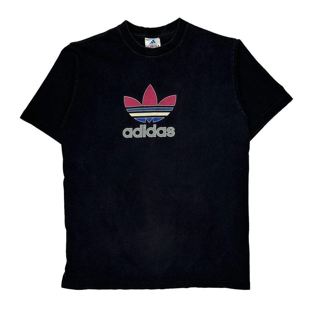 Adidas Graphic T-Shirt - XL Black Cotton