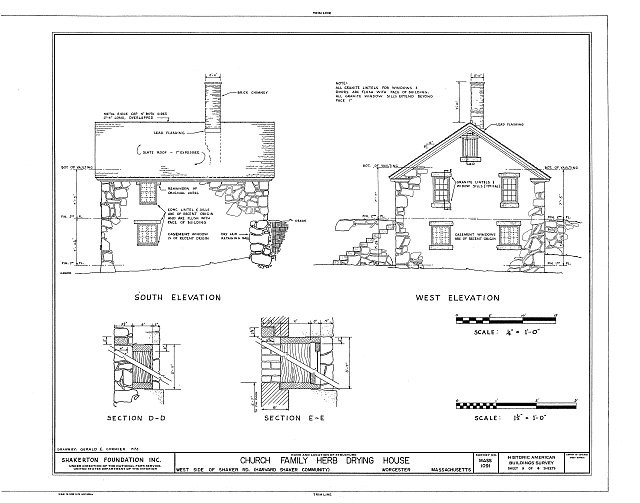 Shaker Church Family Herb Drying House,Shaker Road,Harvard,Massachusetts,MA,2