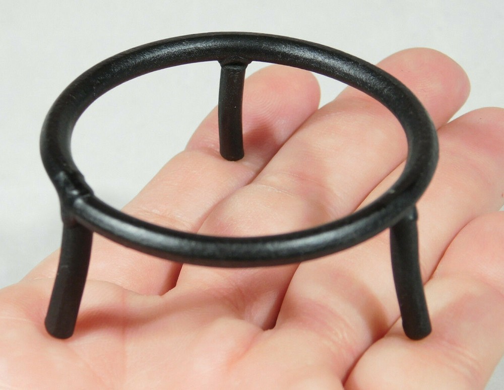 Black Metal Short Sphere Stand for Large Sizes - Heavy Duty Base