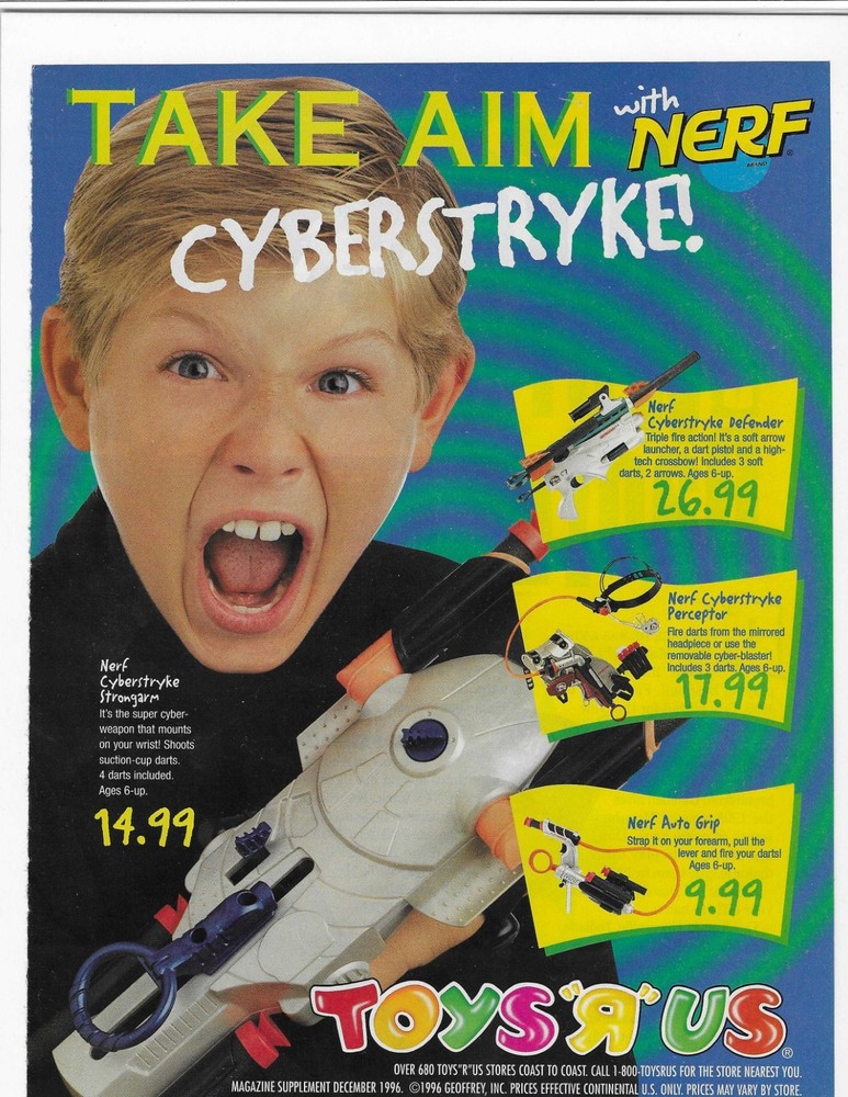 TAKE AIM with NERF CYBERSTRYKE!  TOYS 