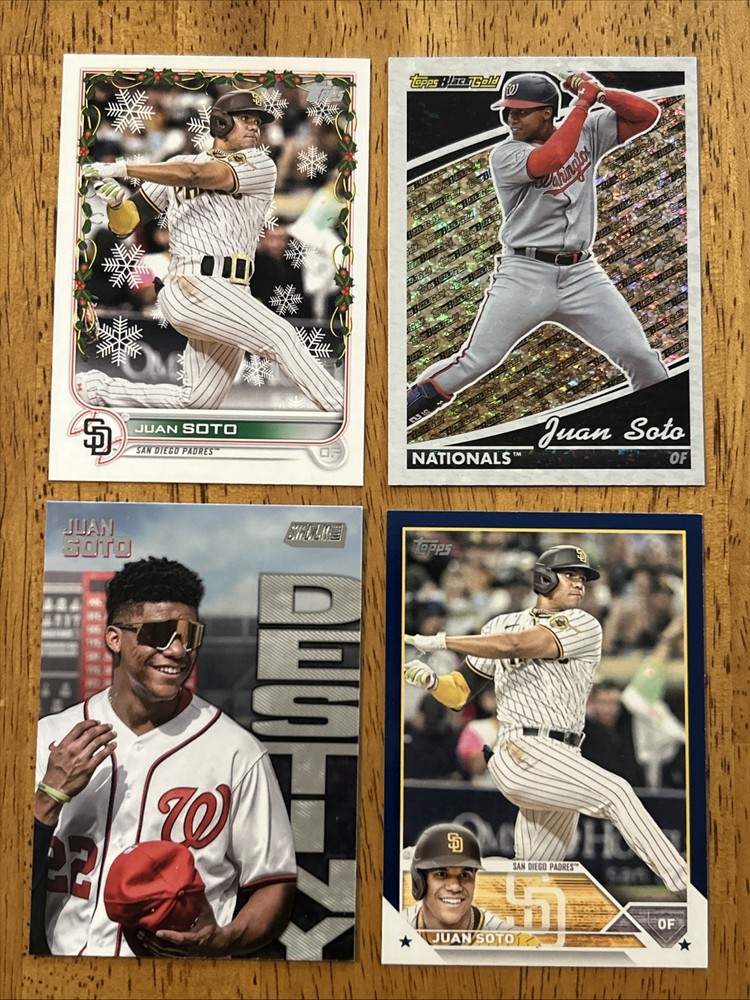 Juan Soto - 4 Card Lot - Insert Parallel SP - Nationals Padres