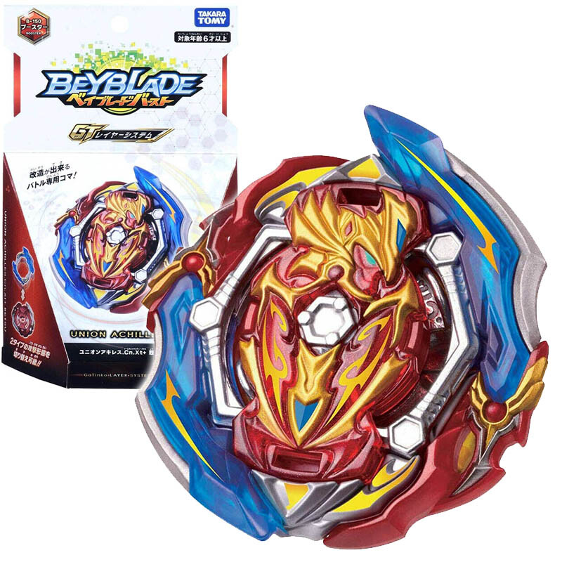 TAKARA TOMY Union Achilles CnXt Burst Beyblade Launcher B-150 Booster Official Limited Edition-image