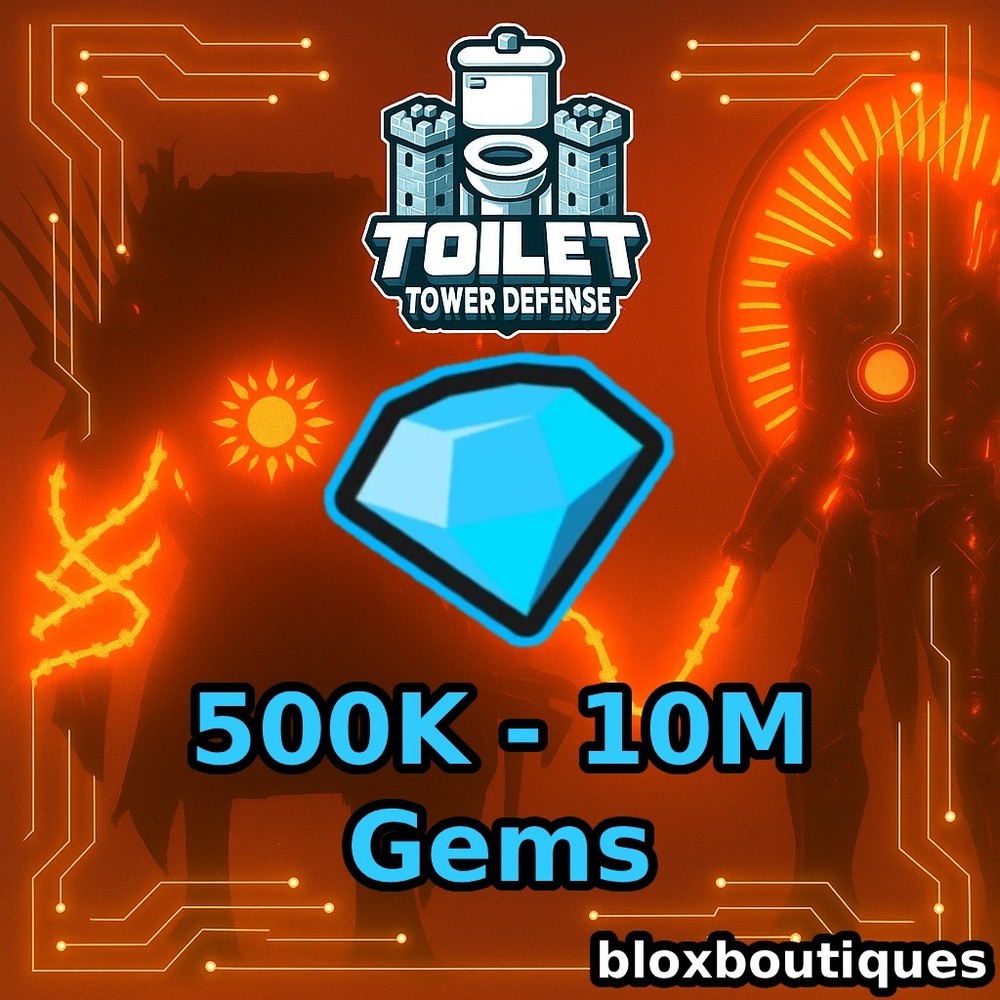 Toilet Tower Defense | TTD | 💎 Gems 💎 / Diamond 💎 500K - 10M