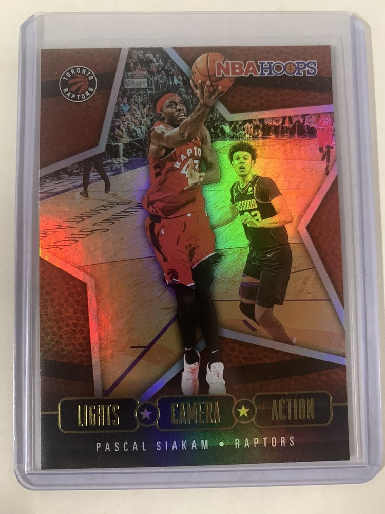 2020-21 Panini NBA Hoops Pascal Siakam Holo Lights Camera Action Indiana Pacers
