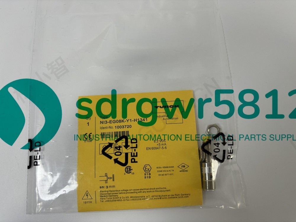 1PCS BRAND NEW ONES TURCK NI3-EG08K-Y1-H1341 Sensor&Proximity Switch #G