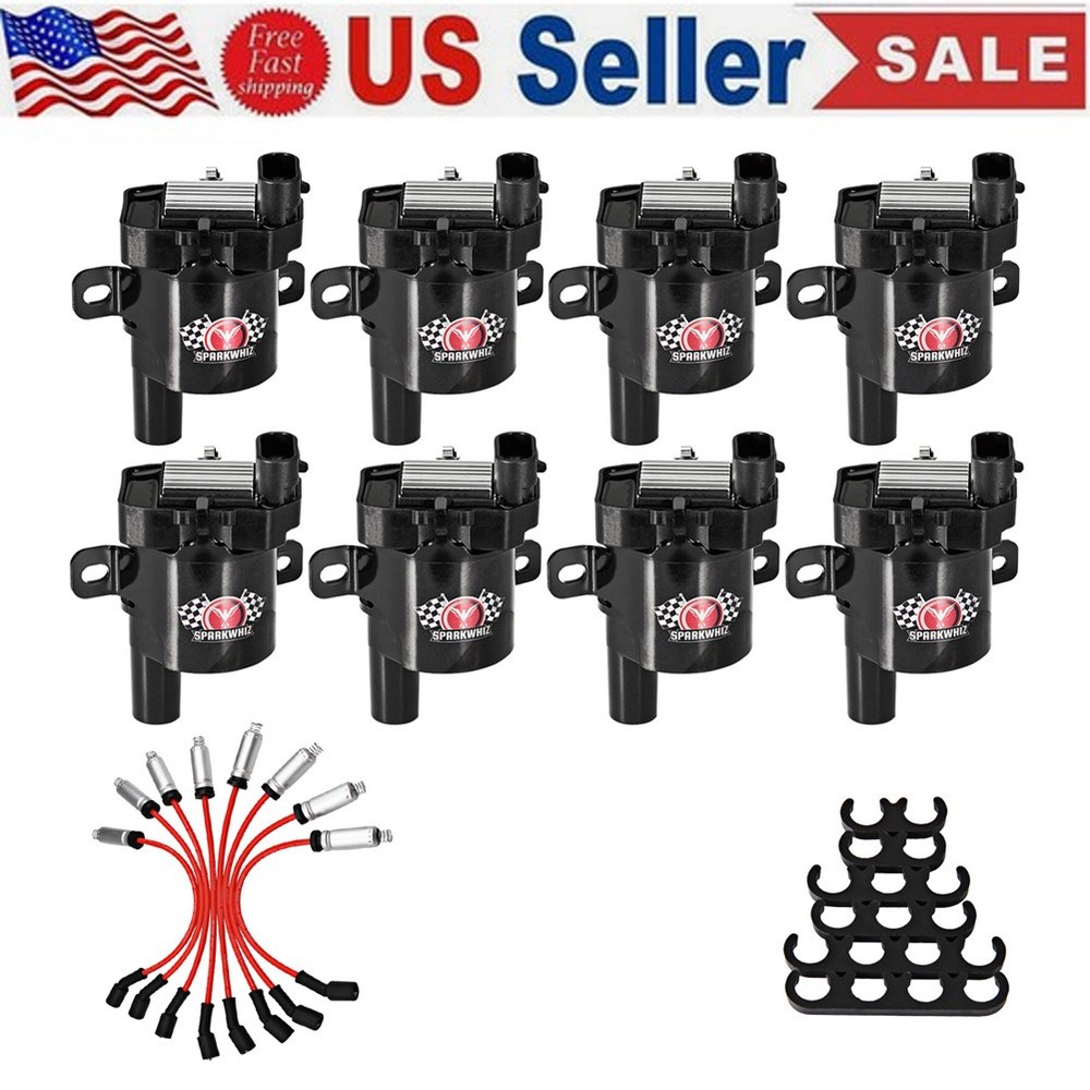 Round Ignition Coil Spark Plug Pack For Chevy Silverado GMC LS1 LS3 4.8 5.3 6.0L