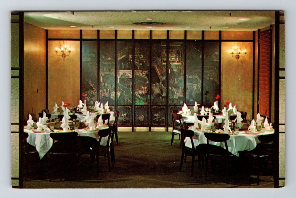 San Francisco CA-California, The Coromandel Room, Vintage Postcard