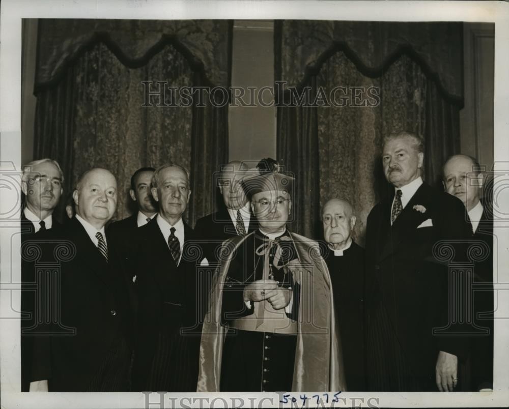 1939 Press Photo New York Bishop Francis Spellman Arrives In New York NYC