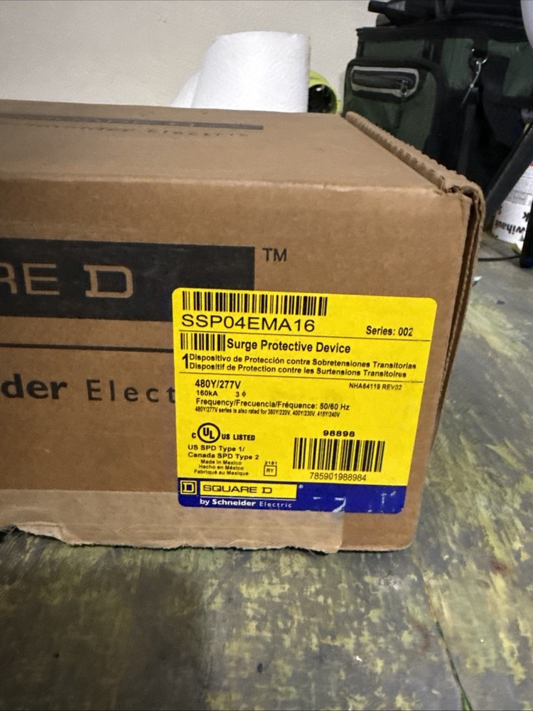 SQUARE D SSP04EMA16 Surge Protection Device 160kA 480Y/277VAC