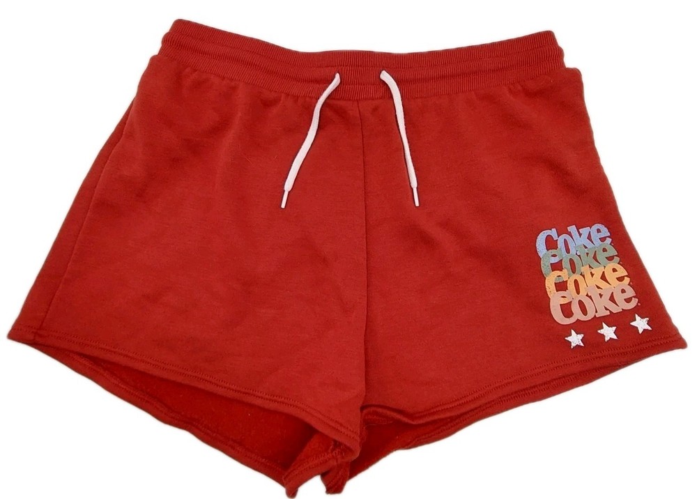 Coca Cola Coke Shorts Size Large Red Retro Logo Womens