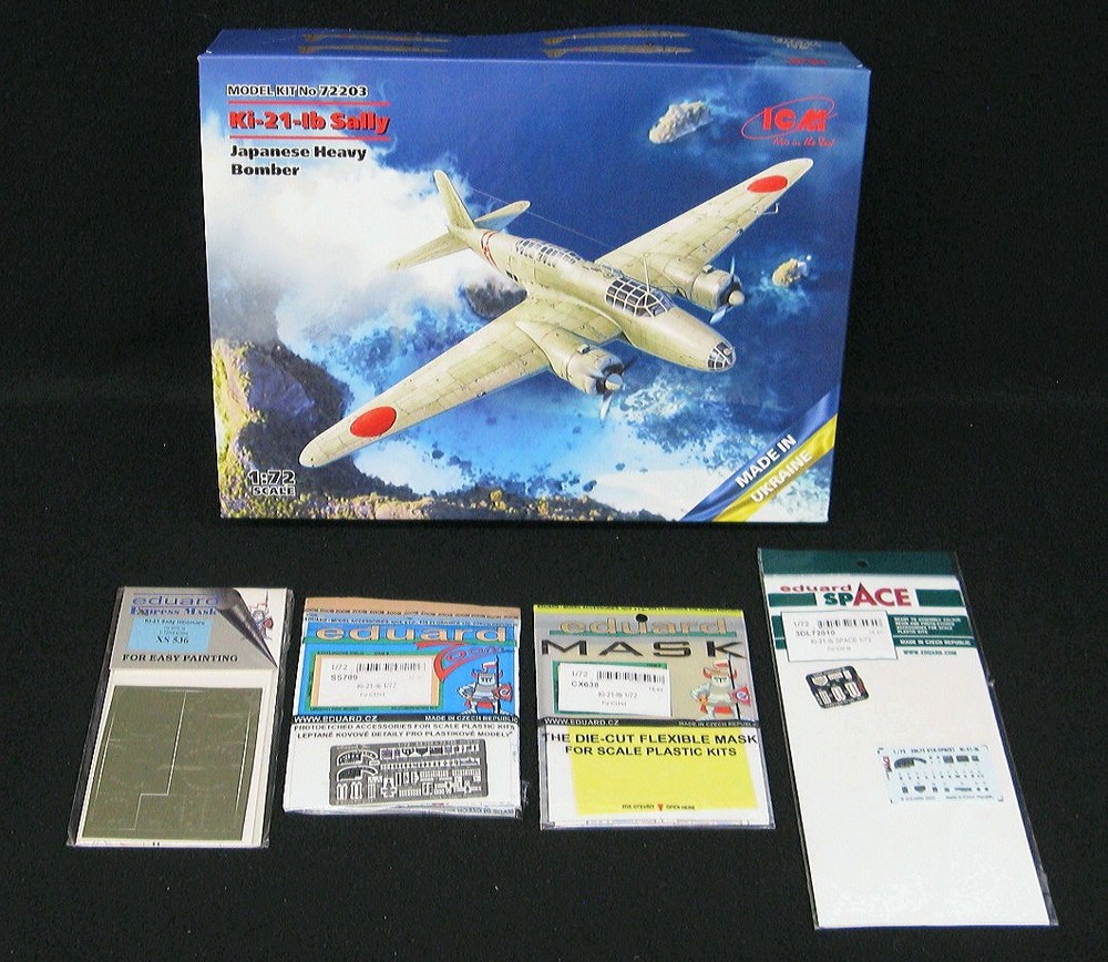 1/72 ICM Models MITSUBISHI Ki-21-Ib SALLY Bomber + FOUR DETAIL SETS *MINT*