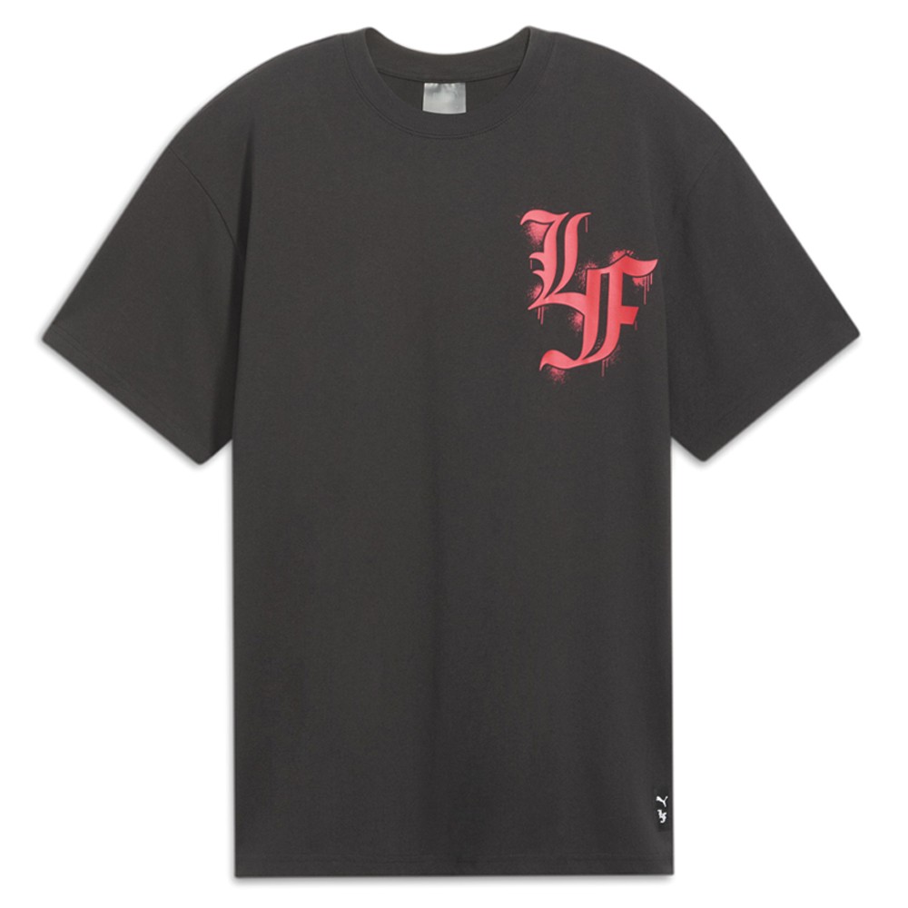 PUMA  X Lafrance Ii Hoops Crew Neck Short Sleeve T-Shirt Mens Black Casual Tops