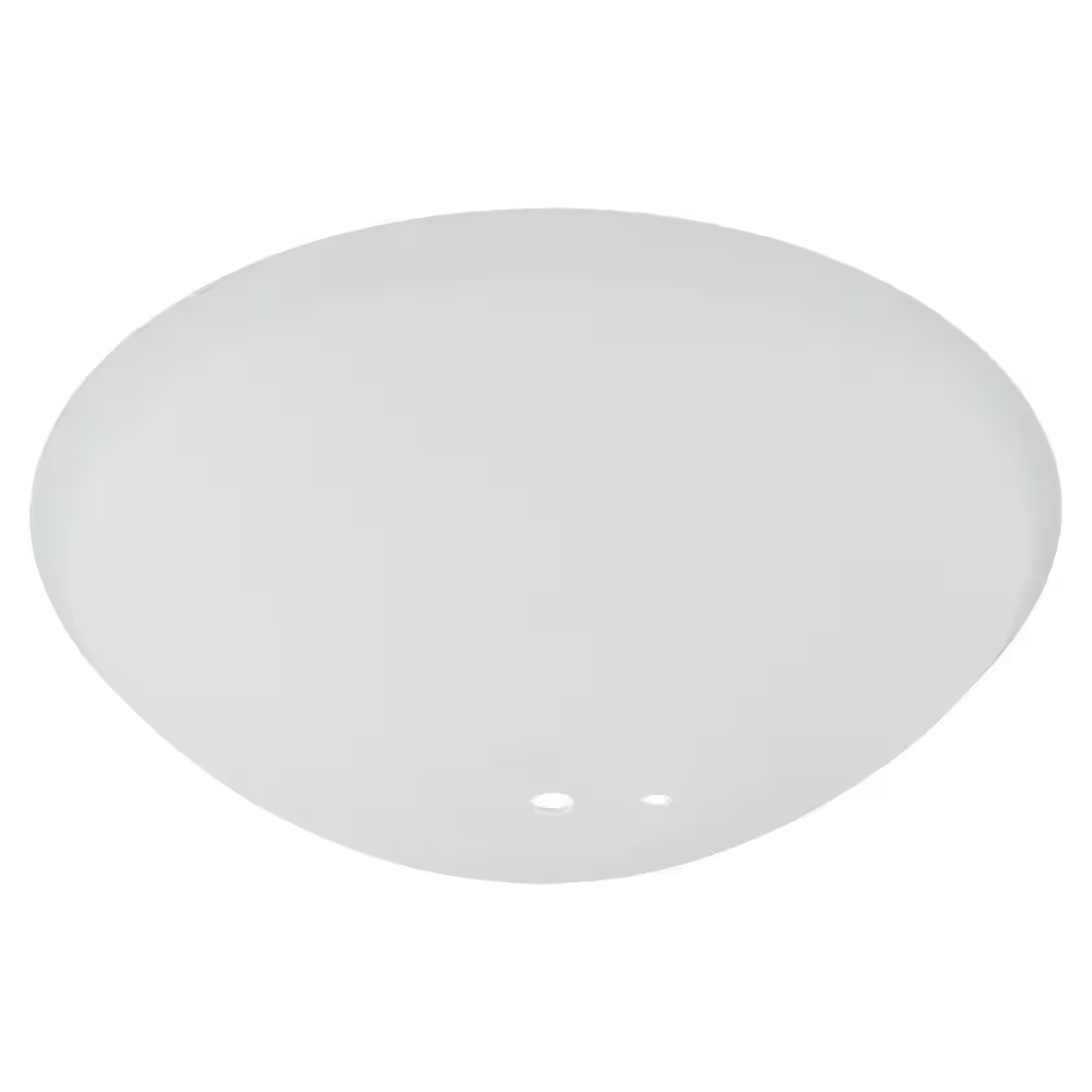 White Ceiling Fan Light Cover Replacement Glass Shade Bowl Globe Frosted Paint