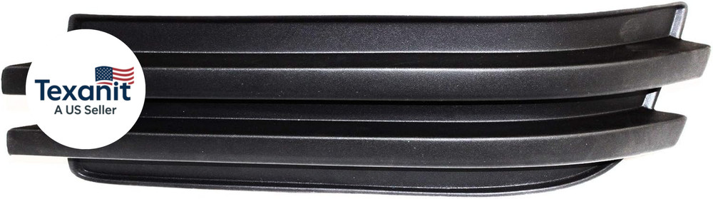 Fog Light Cover Compatible with DODGE GRAND CARAVAN 2008-2010 LH Black