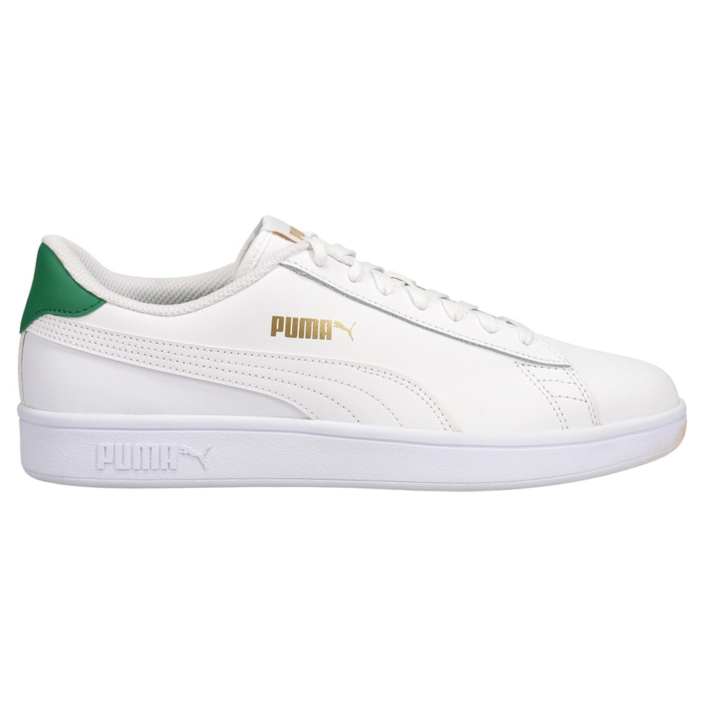 PUMA Smash V2 Lace Up  Mens White Sneakers Casual Shoes 365215-36