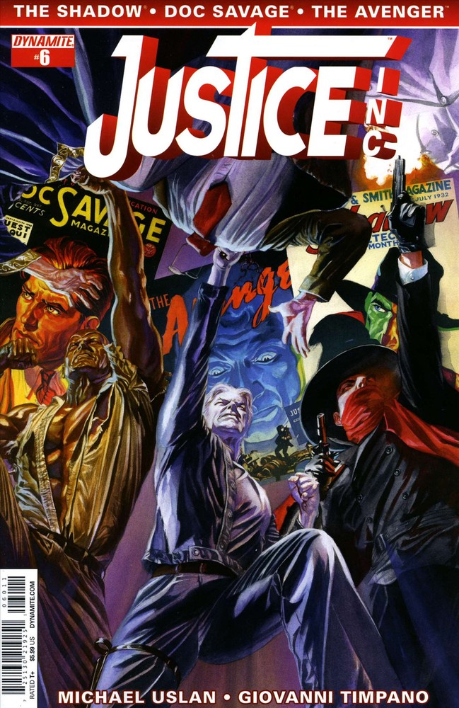 Justice Inc. (Dynamite) #6A VF; Dynamite | the Shadow Doc Savage the Avenger - w