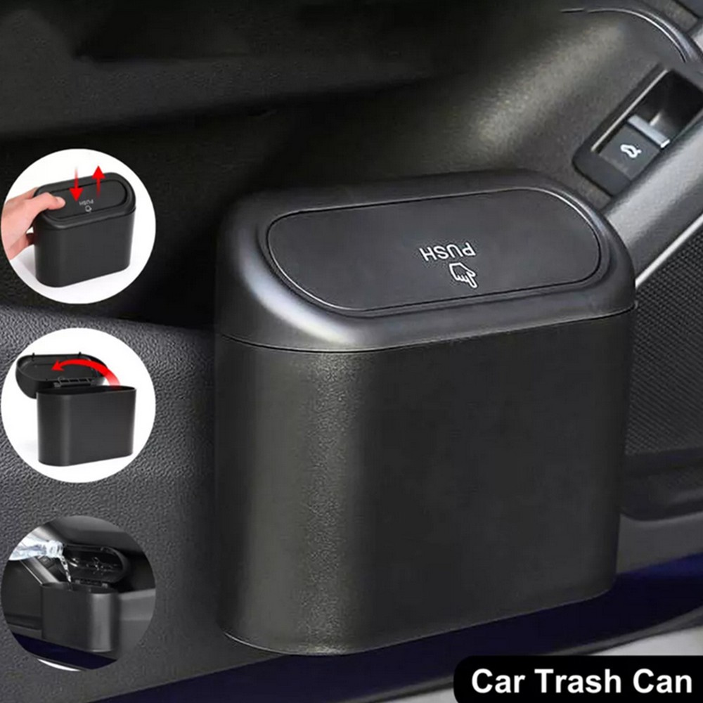 Universal Car Trash Can Garbage Bin Bag Organizer Storage Box Auto Accessories