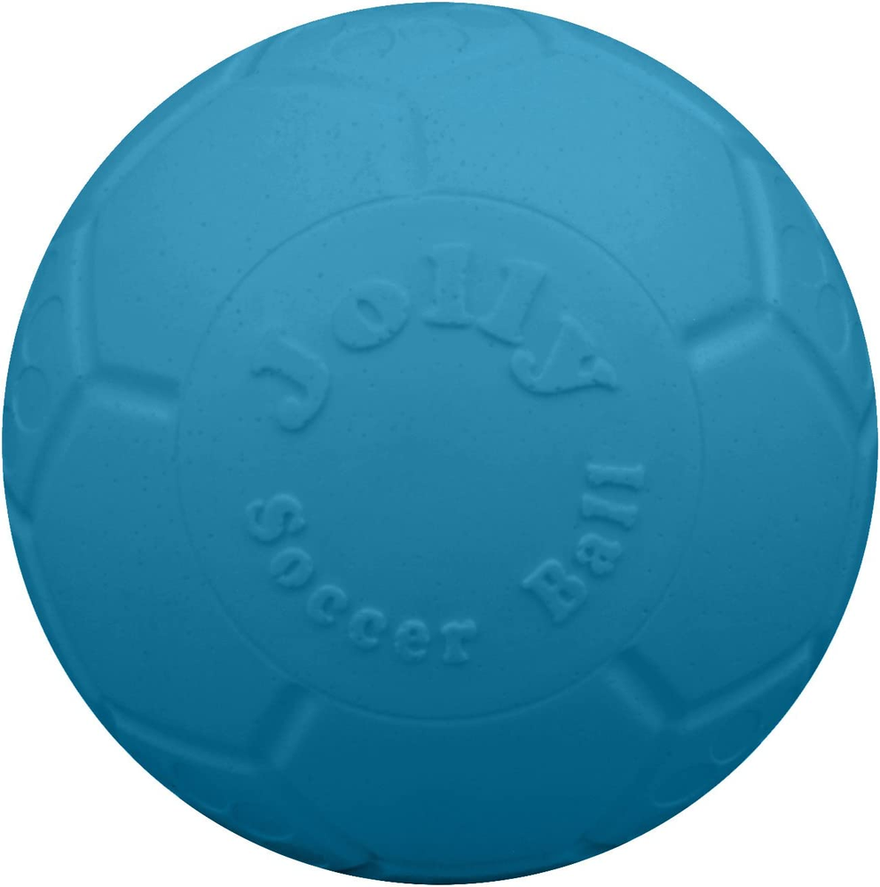 Pelota de fútbol grande flotante rebotante juguete para perro, 8 pulgadas de diámetro, océano