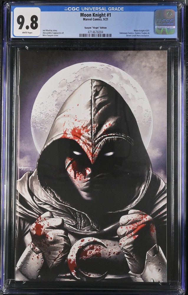 Moon Knight 1 CGC 9.8 Suayan Virgin Edition