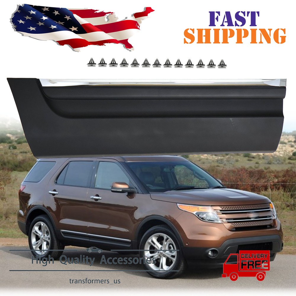 Door Moldings Beltlines Rear Passenger Right Side Hand For Ford Explorer 2011-15