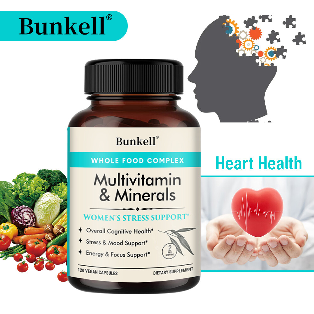 Women's Multivitamin & Minerals Whole Food Complex with Stress Support